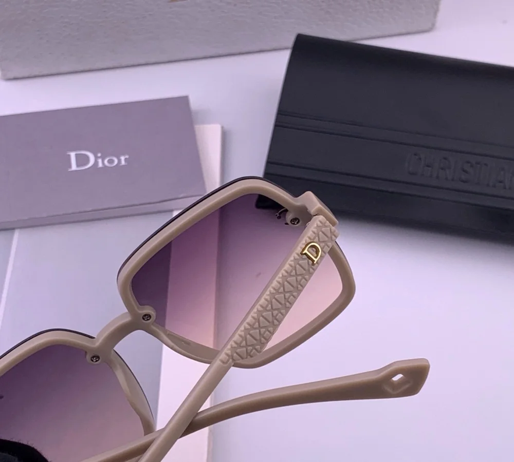 Dior Oversized Gradient Lens Sunglasses with Logo Detail